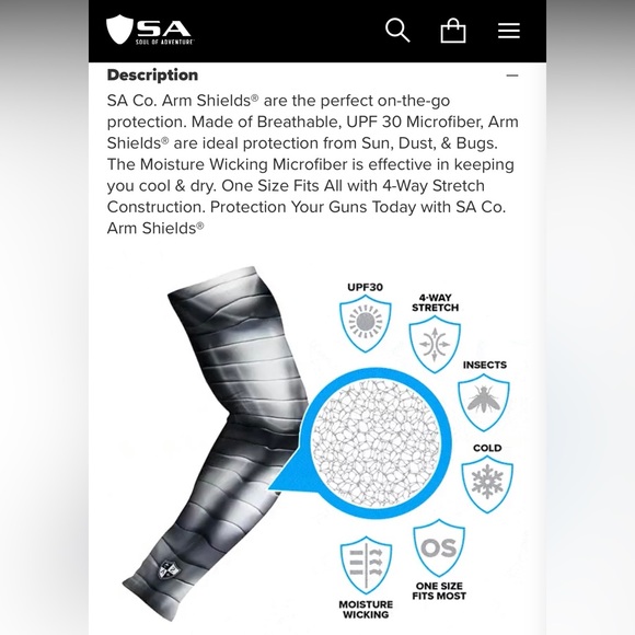 SA Kids Arm Shield NIP - Picture 3 of 3